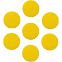 tBesme 100 PCS Adhesive Felt Circles,1.5 inch Self-Adhesive Felt Sticker for Party DIY Craft Projects,Sewing Handcraft Finishing (Yellow)