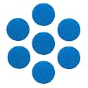 tBesme 100 PCS Adhesive Felt Circles,1.5 inch Self-Adhesive Felt Sticker for Party DIY Craft Projects,Sewing Handcraft Finishing (Blue)