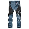 TBMPOY Men's Snow Pants Fleece Lined Hiking Winter Waterproof Softshell Ski Outdoor Insulated Climbing Pants Zipper Pockets