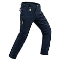 TBMPOY Men's Snow Pants Fleece Lined Hiking Winter Waterproof Softshell Ski Outdoor Insulated Climbing Pants Zipper Pockets