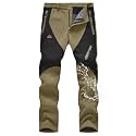 TBMPOY Men's Snow Pants Fleece Lined Hiking Winter Waterproof Softshell Ski Outdoor Insulated Climbing Pants Zipper Pockets