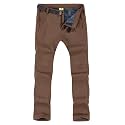 TBMPOY Men's Snow Ski Hiking Pants Waterproof Winter Fleece Lined Pants Camping Skiing Ice Fishing Pants with Belt