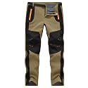 TBMPOY Men's Snow Ski Hiking Pants Waterproof Winter Fleece Lined Pants Camping Skiing Ice Fishing Pants with Belt