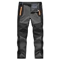 TBMPOY Men's Snow Ski Hiking Pants Waterproof Winter Fleece Lined Pants Camping Skiing Ice Fishing Pants with Belt