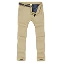 TBMPOY Men's Snow Ski Hiking Pants Waterproof Winter Fleece Lined Pants Camping Skiing Ice Fishing Pants with Belt