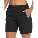 TBMPOY Women's 6" Hiking Cargo Shorts Quick Dry with Pockets Work Golf Short Lightweight Outdoor Active Summer for Women