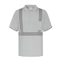TCCFCCT Safety Polo Shirt for Men, Class 2 High Visibility Shirts for Men Construction Work, Hi Vis Shirts for Men Reflective, Night Working, Quick Drying, PLD-Light Gray-3XL