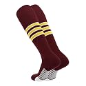 TCK Dugout Striped Baseball Socks &amp; Softball Socks for Kids and Adults