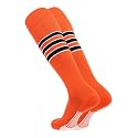 TCK Dugout Striped Baseball Socks &amp; Softball Socks for Kids and Adults