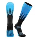 TCK Elite Breaker Striped Socks | Over-the-Calf Soccer Baseball Softball Socks | Extra Stretch for Shin Guards | USA Made