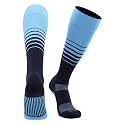 TCK Elite Breaker Striped Socks | Over-the-Calf Soccer Baseball Softball Socks | Extra Stretch for Shin Guards | USA Made