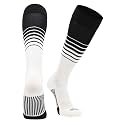 TCK Elite Breaker Striped Socks | Over-the-Calf Soccer Baseball Softball Socks | Extra Stretch for Shin Guards | USA Made