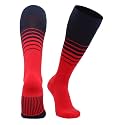 TCK Elite Breaker Striped Socks | Over-the-Calf Soccer Baseball Softball Socks | Extra Stretch for Shin Guards | USA Made