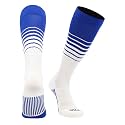 TCK Elite Breaker Striped Socks | Over-the-Calf Soccer Baseball Softball Socks | Extra Stretch for Shin Guards | USA Made