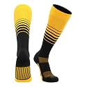 TCK Elite Breaker Striped Socks | Over-the-Calf Soccer Baseball Softball Socks | Extra Stretch for Shin Guards | USA Made