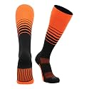 TCK Elite Breaker Striped Socks | Over-the-Calf Soccer Baseball Softball Socks | Extra Stretch for Shin Guards | USA Made