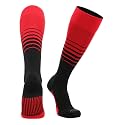 TCK Elite Breaker Striped Socks | Over-the-Calf Soccer Baseball Softball Socks | Extra Stretch for Shin Guards | USA Made