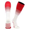 TCK Elite Breaker Striped Socks | Over-the-Calf Soccer Baseball Softball Socks | Extra Stretch for Shin Guards | USA Made