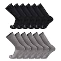 TCK Work &amp; Athletic Crew Socks for Men &amp; Women - Cushioned, Moisture Wicking Boot Socks, Supportive Arch