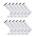 TCK Work & Athletic Crew Socks, Soft Cushioned Boot Socks for Men & Women