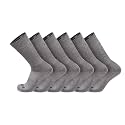 TCK Work & Athletic Crew Socks for Men & Women - Cushioned, Moisture Wicking Boot Socks, Supportive Arch