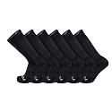 TCK Work &amp; Athletic Crew Socks for Men &amp; Women - Cushioned, Moisture Wicking Boot Socks, Supportive Arch