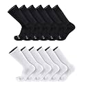 TCK Work &amp; Athletic Crew Socks for Men &amp; Women - Cushioned, Moisture Wicking Boot Socks, Supportive Arch