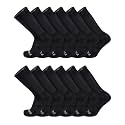 TCK Work &amp; Athletic Crew Socks for Men &amp; Women - Cushioned, Moisture Wicking Boot Socks, Supportive Arch
