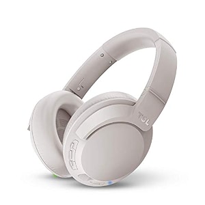 tcl elit400nc wireless bluetooth over the ear headphone with mic cement grey