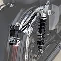 TCMT Remote Reservoir Rear Suspension Shocks Fit For Harley Touring Black
