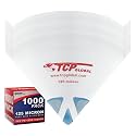 TCP Global - 125 Micron Filter Tips Ultra-Fine Paint Strainer, Case of 1000