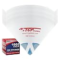 TCP Global - 190 Micron Filter Tips Ultra-Fine Paint Strainer, Case of 1000