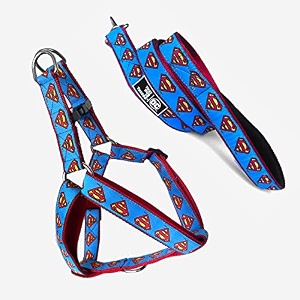 tdit xdc superman step-in easy walk dog harness with leash size x-large