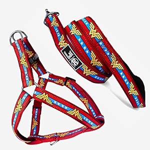 tdit xdc wonder woman step-in easy walk dog harness with leashsize small