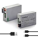 2-Pack LP-E8 1140mAh Batteries with USB-C Fast Charging Compatible with Canon EOS Rebel T2i T3i T4i T5i, 550D 600D 650D 700D, Kiss X4 Kiss X5 Kiss X6, LC-E8E Camera
