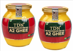 tdn a2 ghee 500mldesi cow ghee bilona a2pure cow ghee 500 mlorganic a2 cow ghee glass bottle 500 ml pack of 2