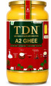 TDN A2 Ghee| Curd Churned Bilona A2 Ghee|Organic Ghee|A2 Cow Ghee| A2 Desi Cow Ghee Ghee Glass Bottle (1 L)
