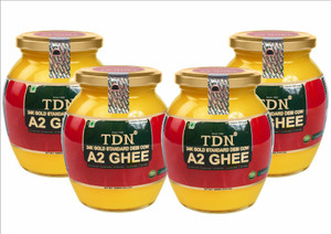 tdn organic gheedesi cow gheedesi ghee 500ga2 cow gheepure desi ghee bilona ghee glass bottle 500 ml pack of 4