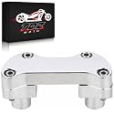 TDZ 1 1/4 inch Chrome Handlebar Risers Kit for Harley Fat Boy Softail Dyna Sportster Road King 1.25" Ape Hanger Beach Handlebar (rise height：2" ；for 1.25" Handlebar)