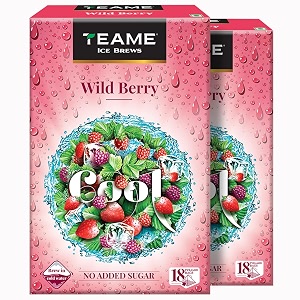 te-a-me wild berry iced tea bags 36 pyramid sachets 18 x 2  sugar-free berry cold brew tea  pack of 2