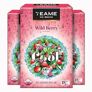 te-a-me wild berry iced tea bags 54 pyramid sachets 18 x 3  sugar-free berry cold brew tea  pack of 3