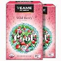 TE-A-ME Wild Berry Iced Tea Bags, 36 Pyramid Sachets (18 x 2) | Sugar-Free Berry Cold Brew Tea | Pack of 2