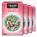 TE-A-ME Wild Berry Iced Tea Bags, 72 Pyramid Sachets (18 x 4) | Sugar-Free Berry Cold Brew Tea | Pack of 4