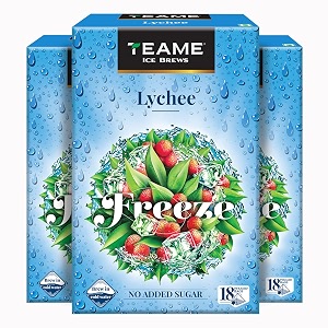 te-a-me lychee iced tea bags 54 pyramid sachets 18 x 3  sugar-free lychee cold brew tea  pack of 3