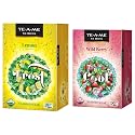 TE-A-ME Ice Brews Cold Brew Ice Infusion, Wild Berry, 18 Pyramid Infusion Bags - Ice Brews Cold Brew Ice Tea, Lemon, 18 Pyramid Tea Bags