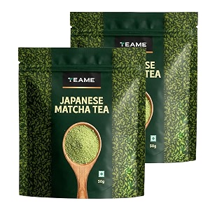 te-a-me matcha tea powder - 100g 66 servings  matcha tea  japanese green tea powder  100 pure authentic matcha with high antioxidants  sourced from japan  50g - pack of 2