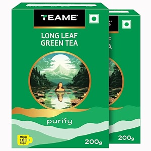 te-a-me long leaf green tea 400g 2 x 200g  premium loose leaf  natural antioxidants  pack of 2