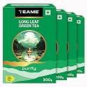 TE-A-ME Long Leaf Green Tea, 800g (4 x 200g) | Premium Loose Leaf | Natural Antioxidants | Pack of 4