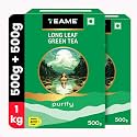 TE-A-ME Long Leaf Green Tea 1kg (Pack of 2) | Pure Loose Green Tea 500gm