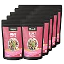 TE-A-ME Berry Matcha Tea Powder 500g (10 x 50g) | Finest Japanese Style Blend | Naturally Berry Flavoured Drink Mix | For Tea, Lattes & Smoothies | No Artificial Sweeteners | 330 Servings | Pack of 10
